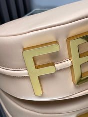 FENDIGRAPHY MEDIUM 29 IN BISQUE SMOOTH LAMBSKIN GOLD HARDWARE