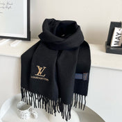 SCARF 180 CM IN BLACK CASHMERE 396551