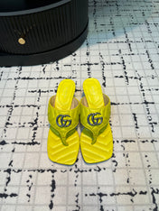 GG THONG SANDALS 55 LEMON CALKSKIN