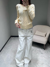 RALPH LAUREN KNITTED V-NECK SWEATER 404