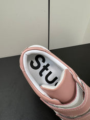 ACNE STUDIO SNEAKER IN SALMON PINK LAMBSKIN