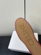 CELINE 26S MAILLON TRIOMPHE LOAFER IN PINK SUEDE