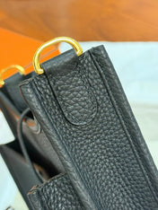 HM 26S EVELYNE BAG 23MM IN BLACK GRAINED CALFSKIN