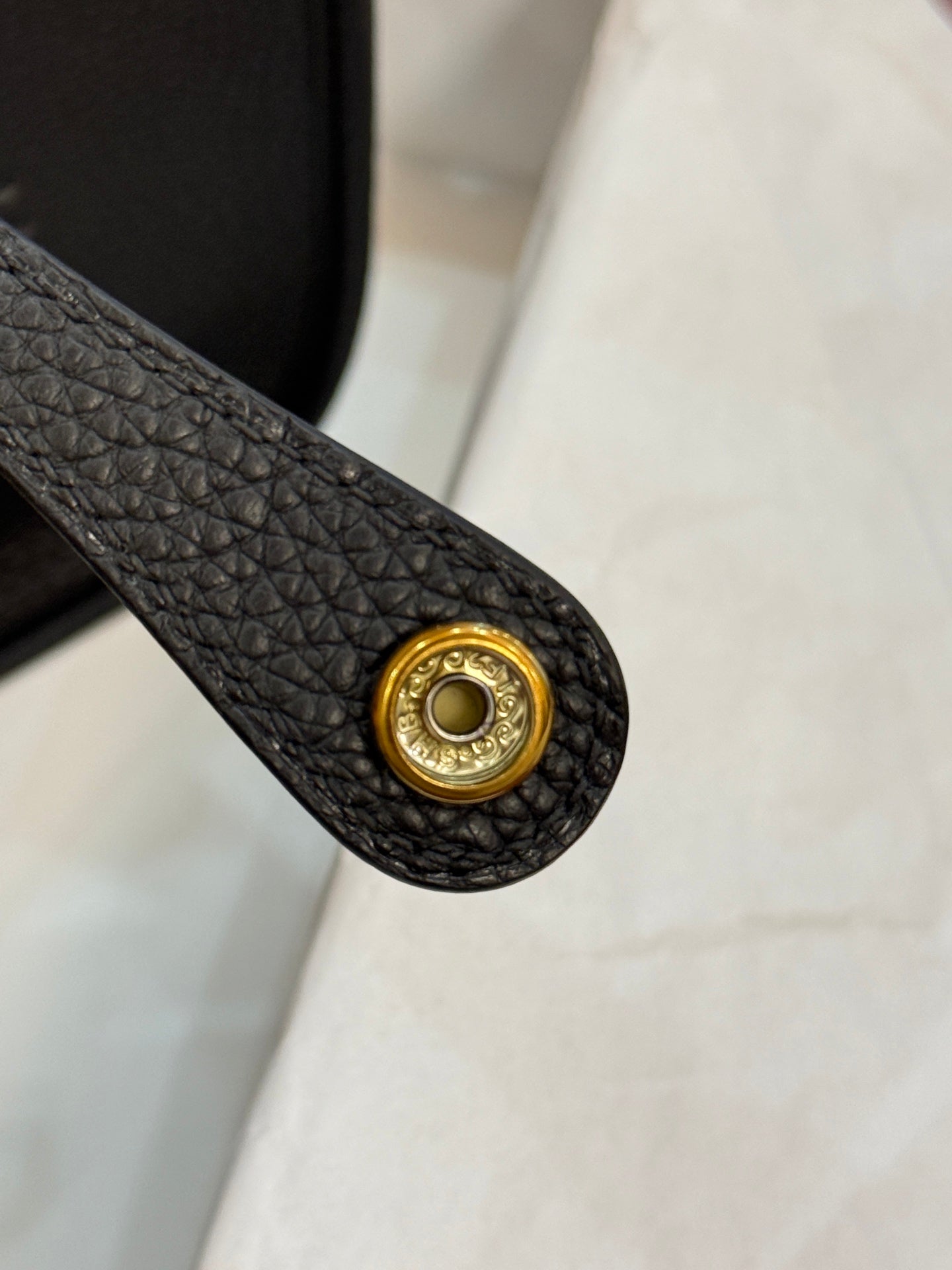 HM 26S EVELYNE BAG 23MM IN BLACK GRAINED CALFSKIN