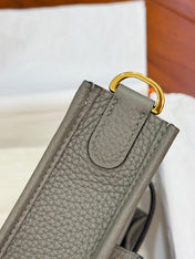 HM 26S EVELYNE BAG 23MM IN GRAY GRAINED CALFSKIN