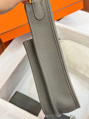HM 26S EVELYNE BAG 23MM IN GRAY GRAINED CALFSKIN