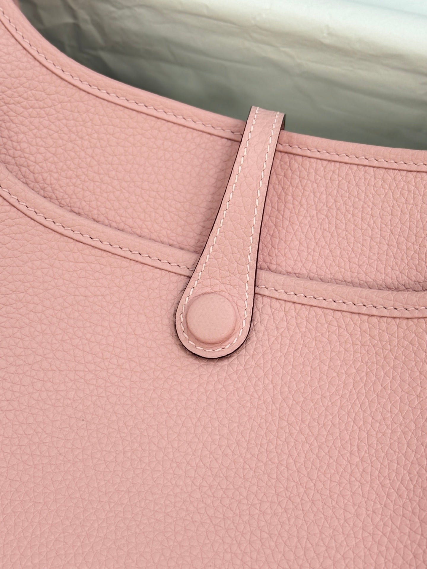 HM 26S EVELYNE BAG 23MM IN PINK GRAINED CALFSKIN