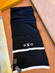 HEADLINE SCARF 200 CM IN BLACK WOOL 108956