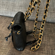 CHANEL 26S BACKPACK 17 IN BLACK QUILTED LAMBSKIN GOLD HARDWARE
