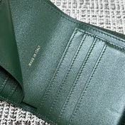 CHANEL 26S FLAP WALLET 11 IN DARK GREEN CROCODILE-EMBOSSED CALFSKIN STYLE 3