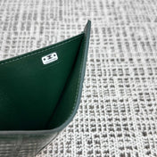 CHANEL 26S FLAP WALLET 11 IN DARK GREEN CROCODILE-EMBOSSED CALFSKIN STYLE 3