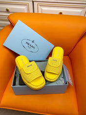 Pra Crochet Mule 20 Yellow