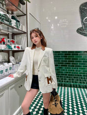 HERMES 25S LAPEL BLAZER 390