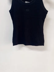 CELINE 26S LOGO RIBBED TANK TOP 194