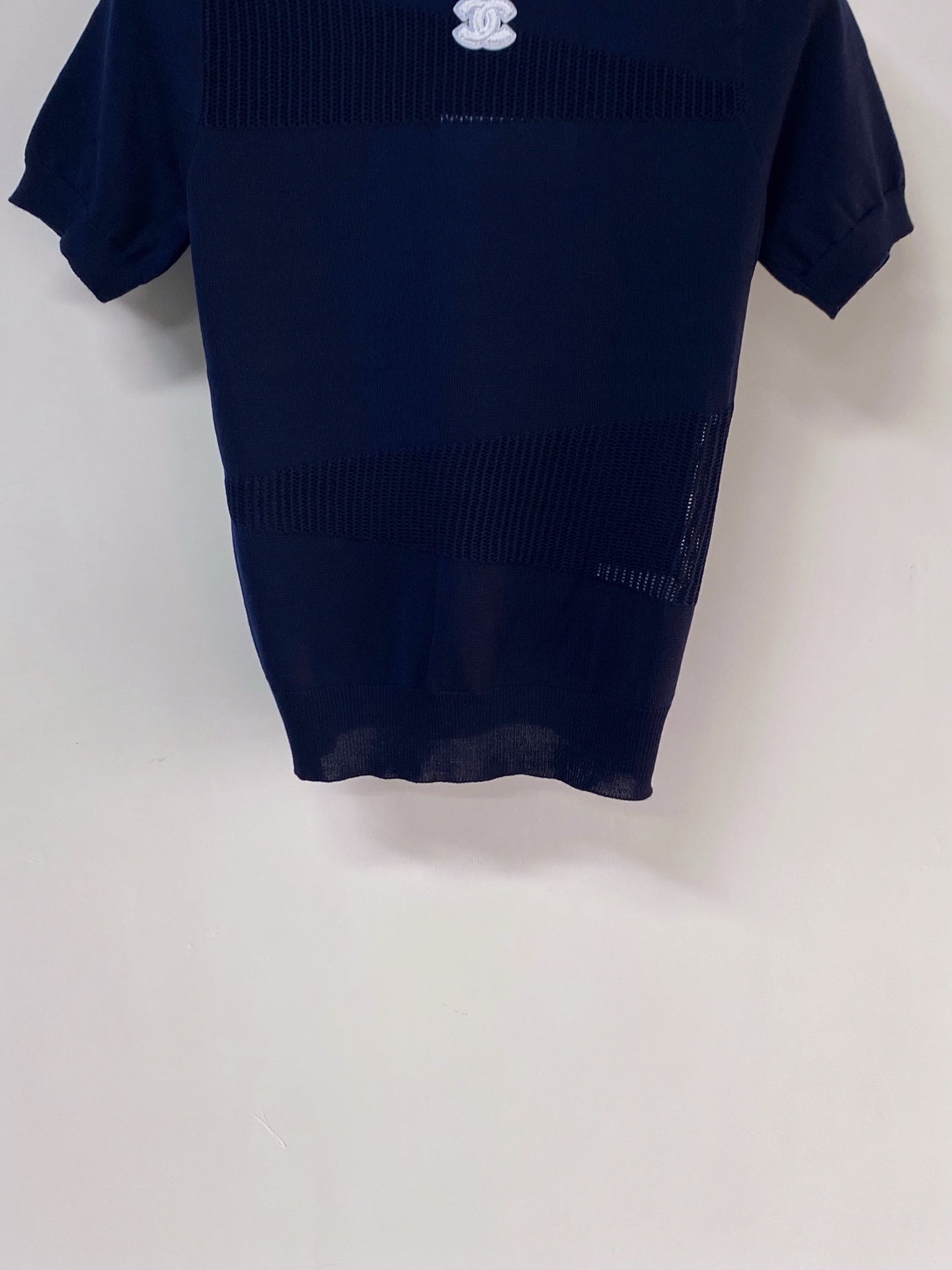 CHANEL 26S SHORT-SLEEVE KNIT TOP STYLE 1087