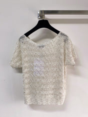 CHANEL 26S SHORT-SLEEVE KNIT TOP STYLE 1088