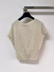 MIUMIU 26S SHORT-SLEEVED SWEATER STYLE 1145