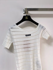 MIUMIU 26S SHORT-SLEEVED SWEATER STYLE 1126
