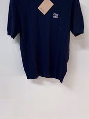 MIUMIU 26S SHORT-SLEEVED SWEATER STYLE 1121