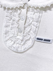 MIUMIU 26S SLEEVELESS POLO TOP STYLE 1050