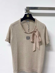 LOEWE 26S SHORT SLEEVE KNIT TOP 498