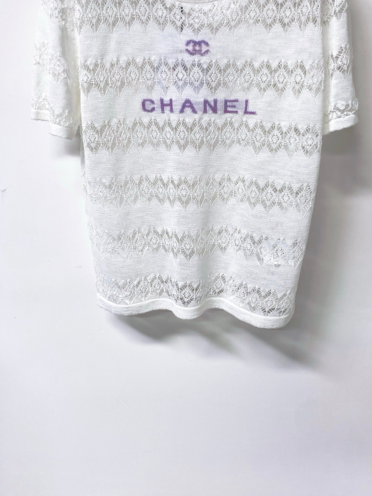 CHANEL 26S SHORT-SLEEVED KNIT SHIRT STYLE 1205