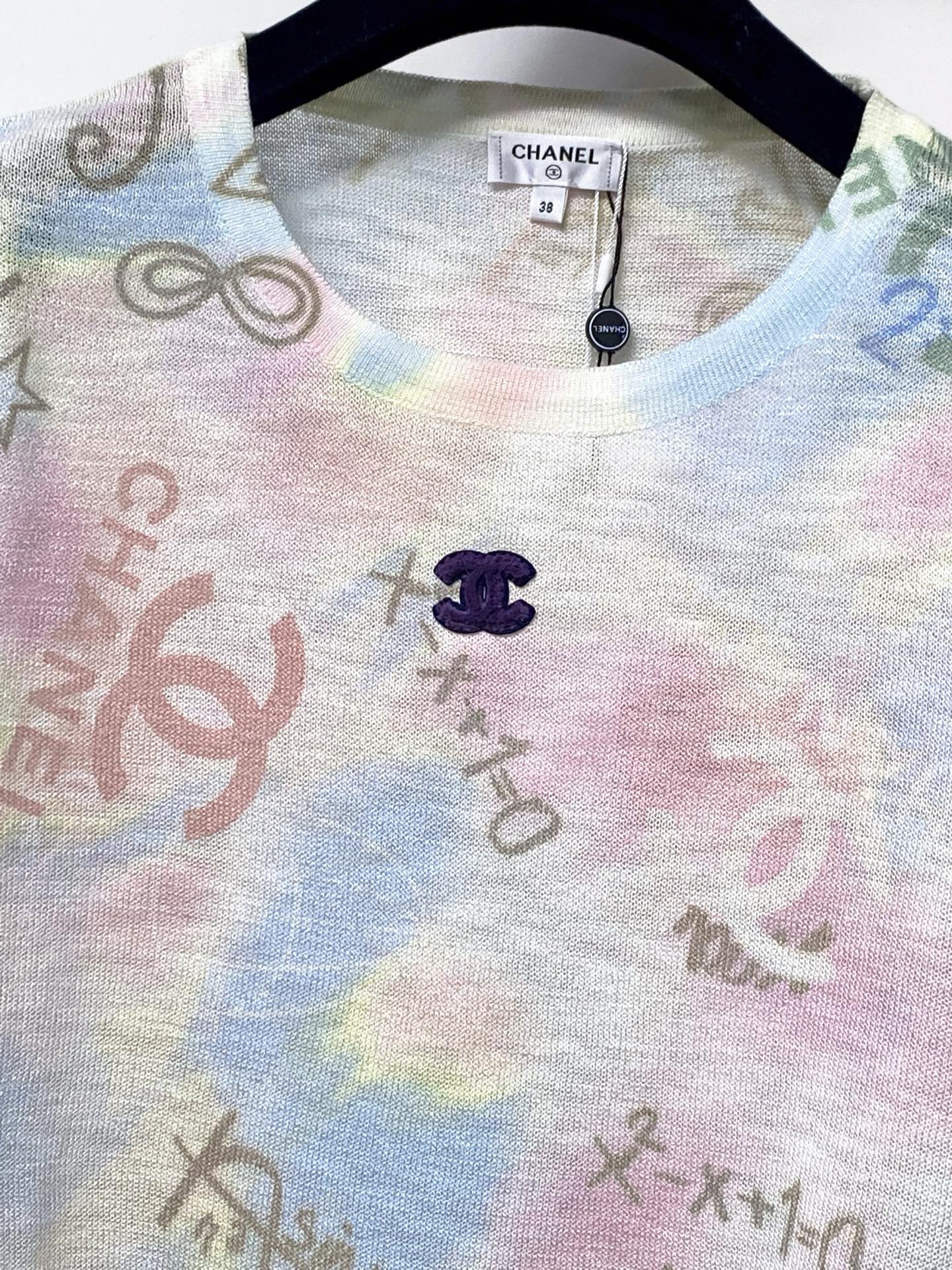 CHANEL 26S SHORT-SLEEVED KNIT SHIRT STYLE 1206