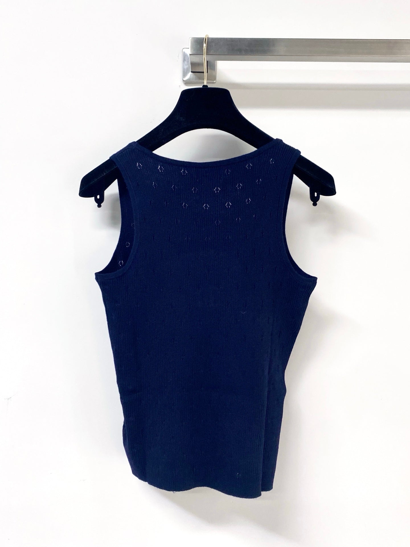 CHANEL 26S KNITTED SLEEVELESS TOP STYLE 1175
