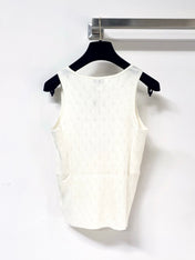 CHANEL 26S KNITTED SLEEVELESS TOP STYLE 1173
