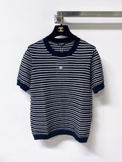 CHANEL 26S SHORT-SLEEVE KNIT TOP STYLE 1146