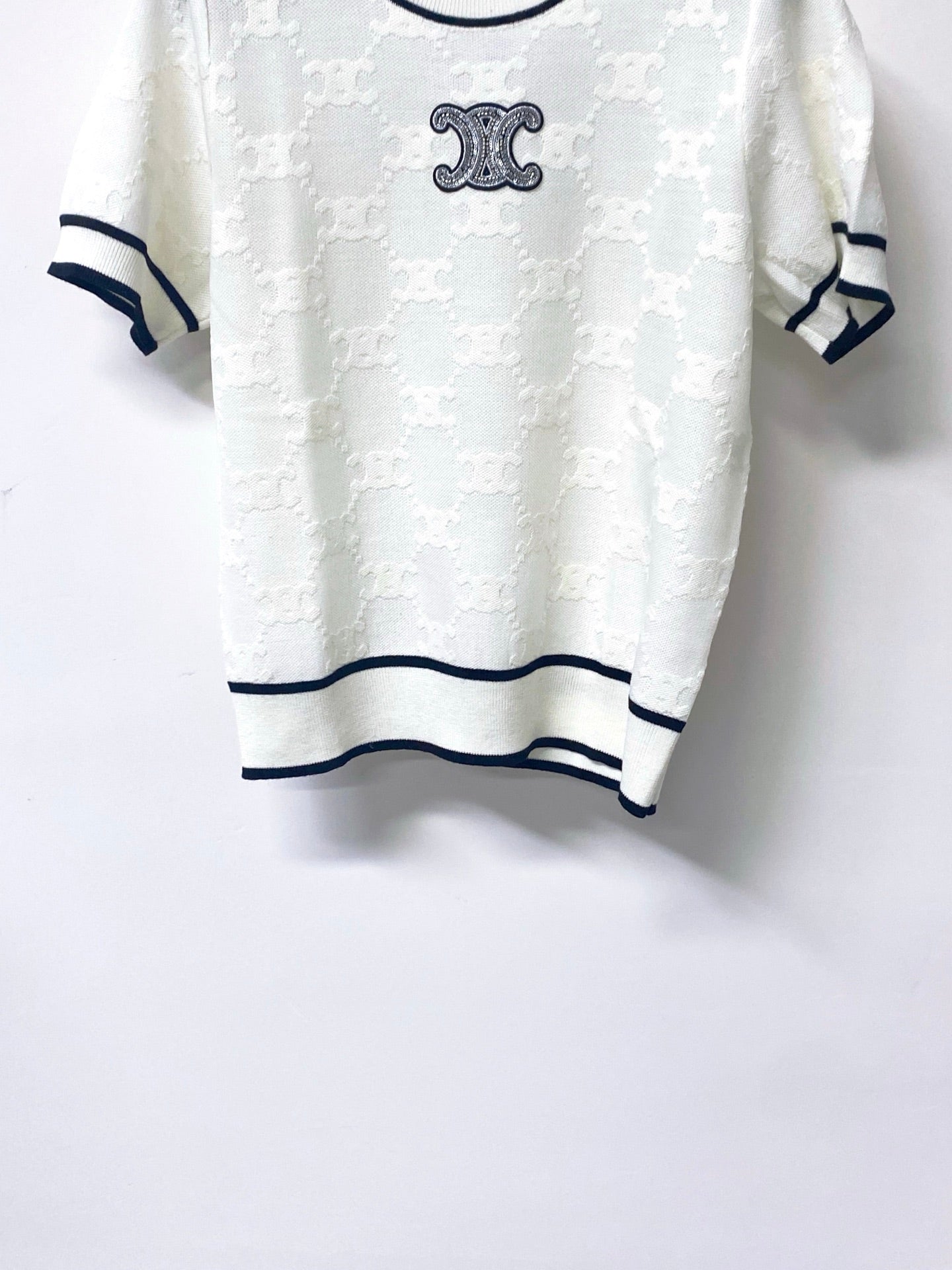 CELINE 26S SHORT SLEEVE KNIT TOP 306