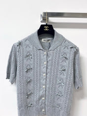 MIUMIU 26S KNIT CARDIGAN TOP 1250