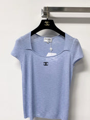 CHANEL 26S KNIT SHORT SLEEVE TOP STYLE 1257