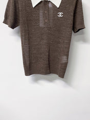 CHANEL 26S KNIT POLO TOP STYLE 1258
