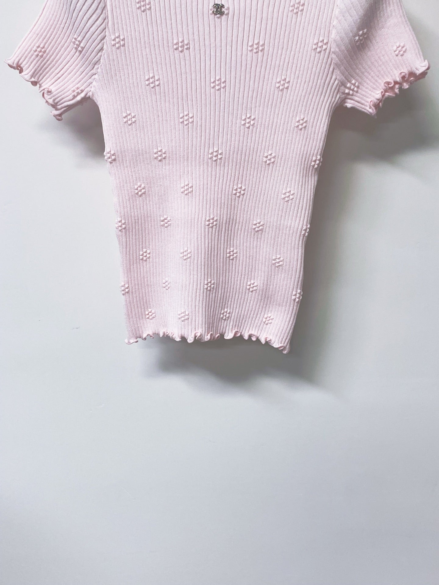 CHANEL 26S KNIT SHORT SLEEVE TOP STYLE 1270