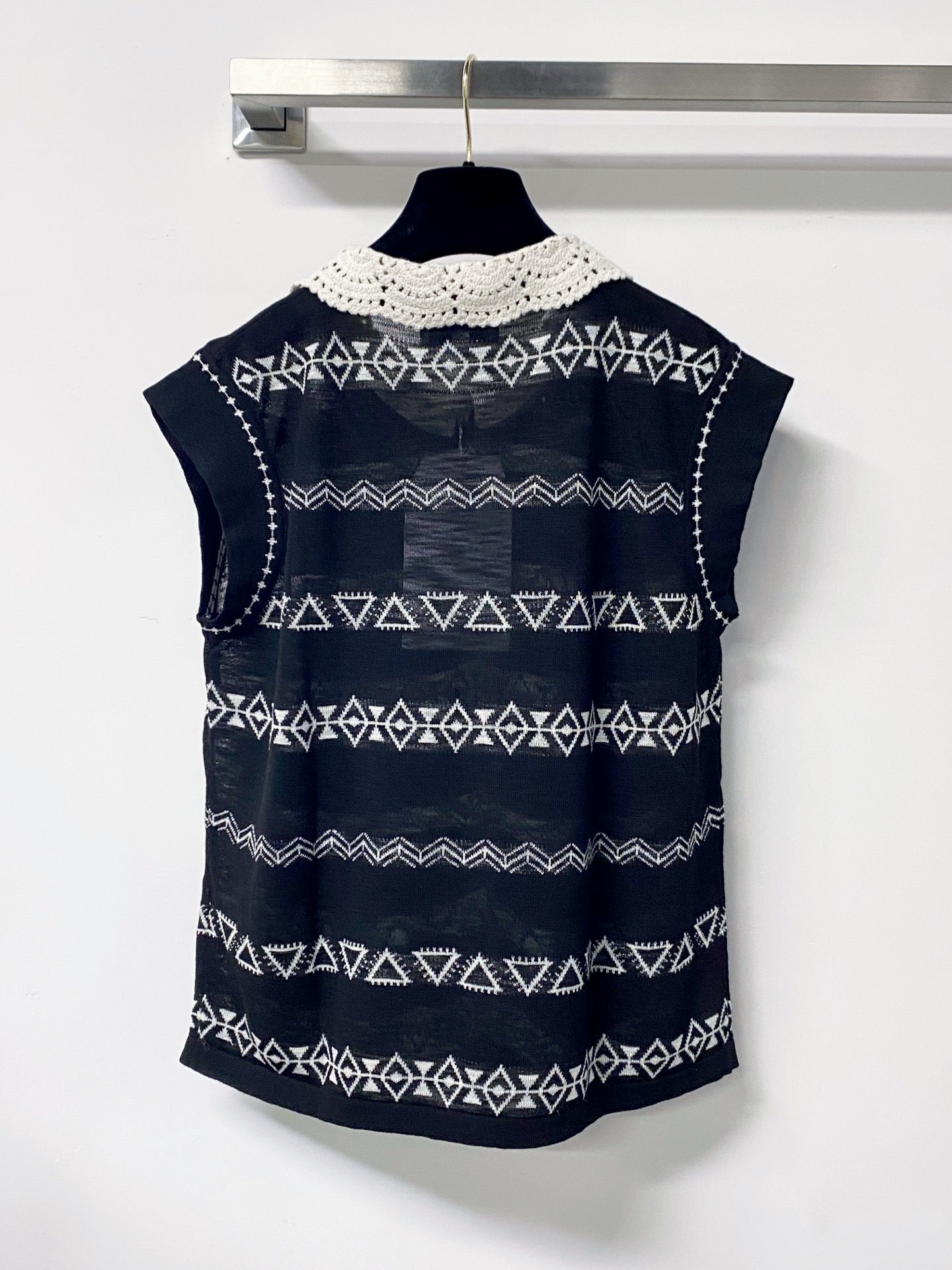 CHANEL 26S LACE-TRIM TANK TOP 1469