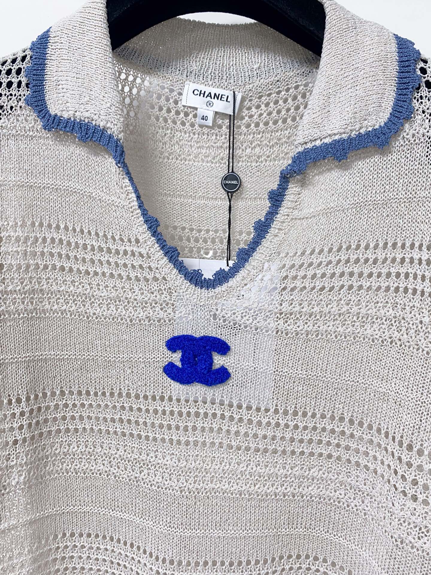 CHANEL 26S SHORT-SLEEVE KNIT TOP 1464