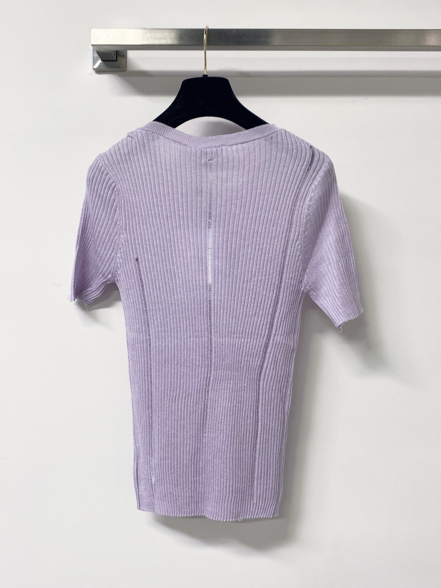 CHANEL 26S SHORT-SLEEVE KNIT TOP 1305