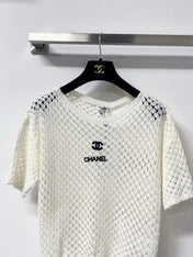 CHANEL 26S SHORT-SLEEVE KNIT TOP 1306