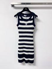 CHANEL 26S STRIPED KNIT DRESS 1297
