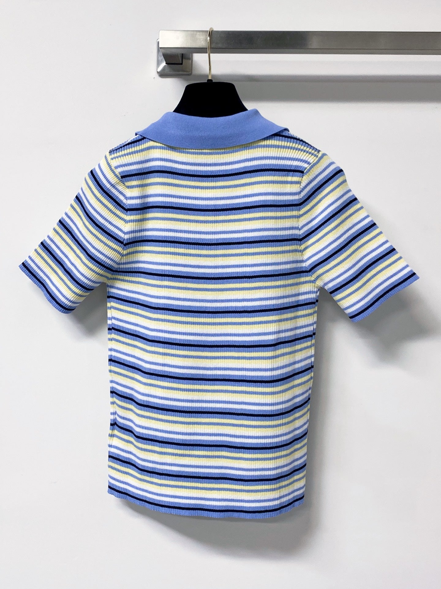 PRADA 26S SHORT-SLEEVE KNIT POLO 1154