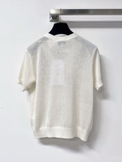 CHANEL 26S SHORT SLEEVE KNIT CARDIGAN 1649