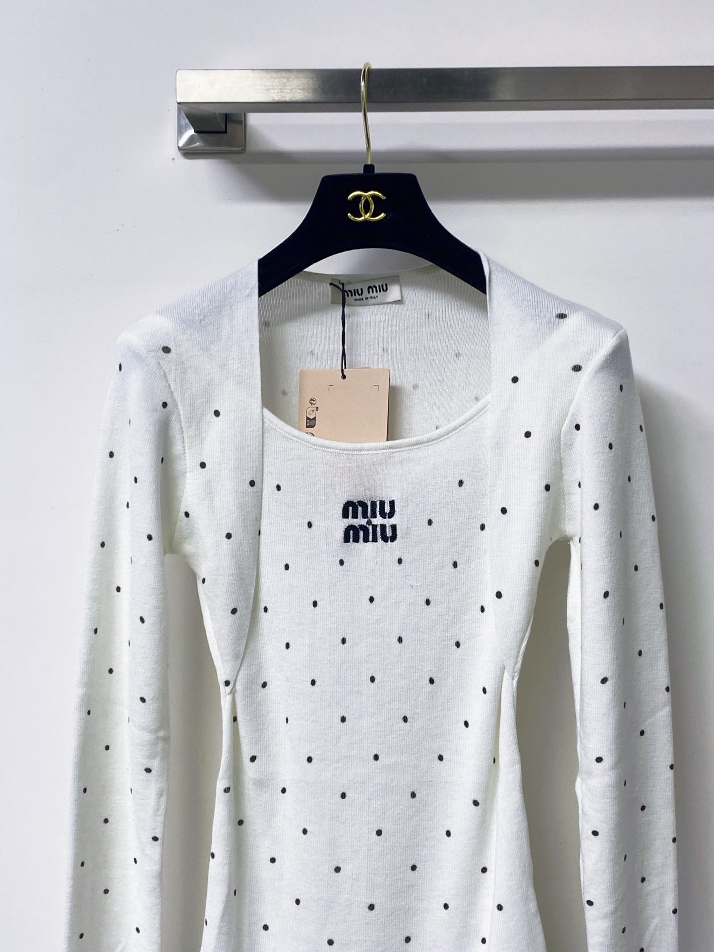 MIUMIU 26S LONG-SLEEVE KNIT TOP 1447