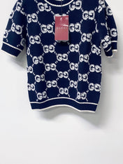 GUCCI 26S SHORT-SLEEVE KNIT SWEATER 527