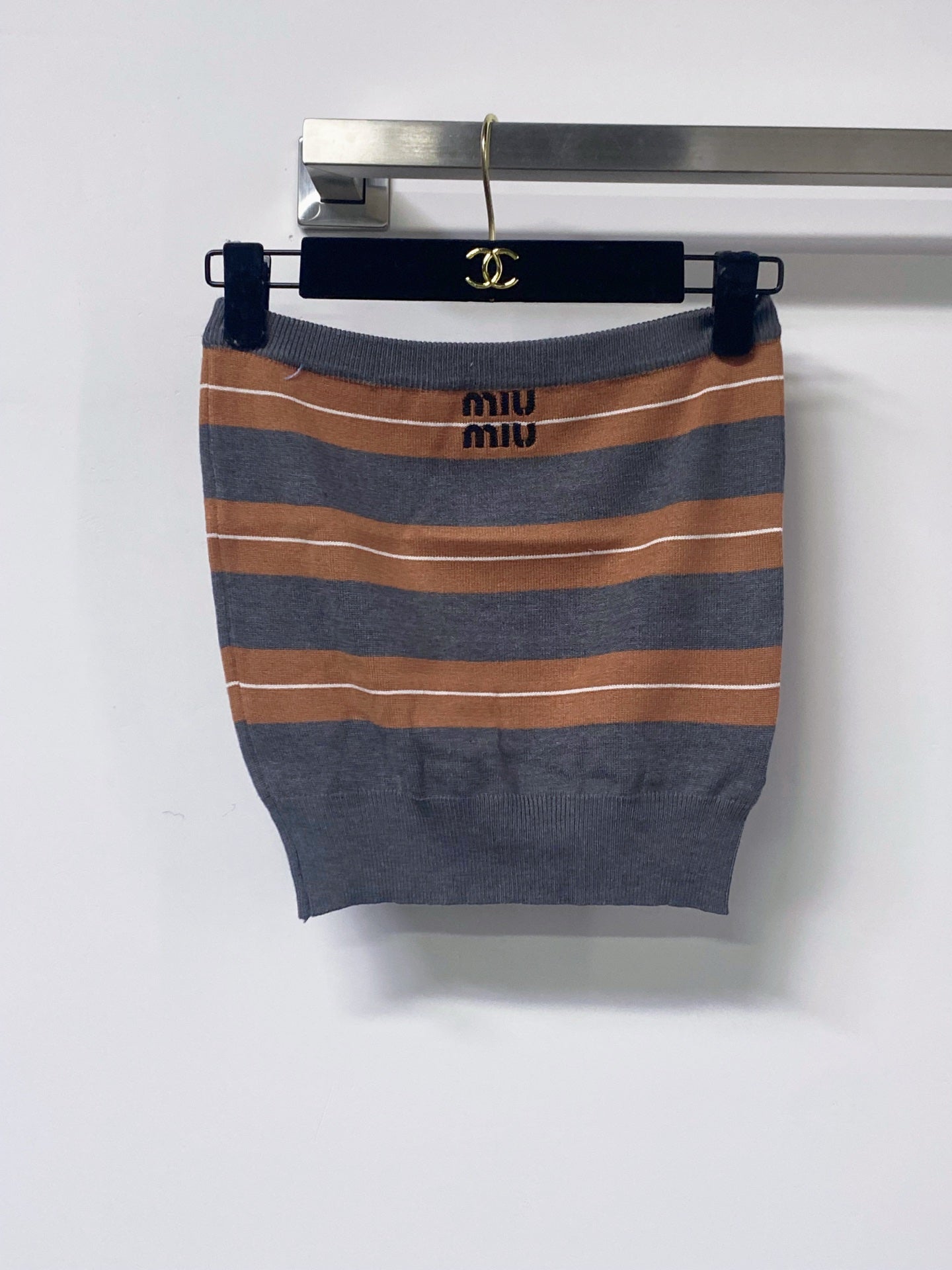 MIUMIU 26S KNIT CARDIGAN AND MINI SKIRT SET 1441