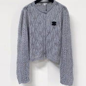 CHANEL 26S OPENWORK KNIT CARDIGAN 1513