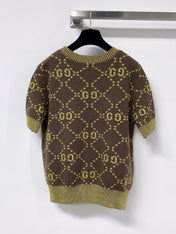 GUCCI 26S SHORT-SLEEVE KNIT SWEATER 524