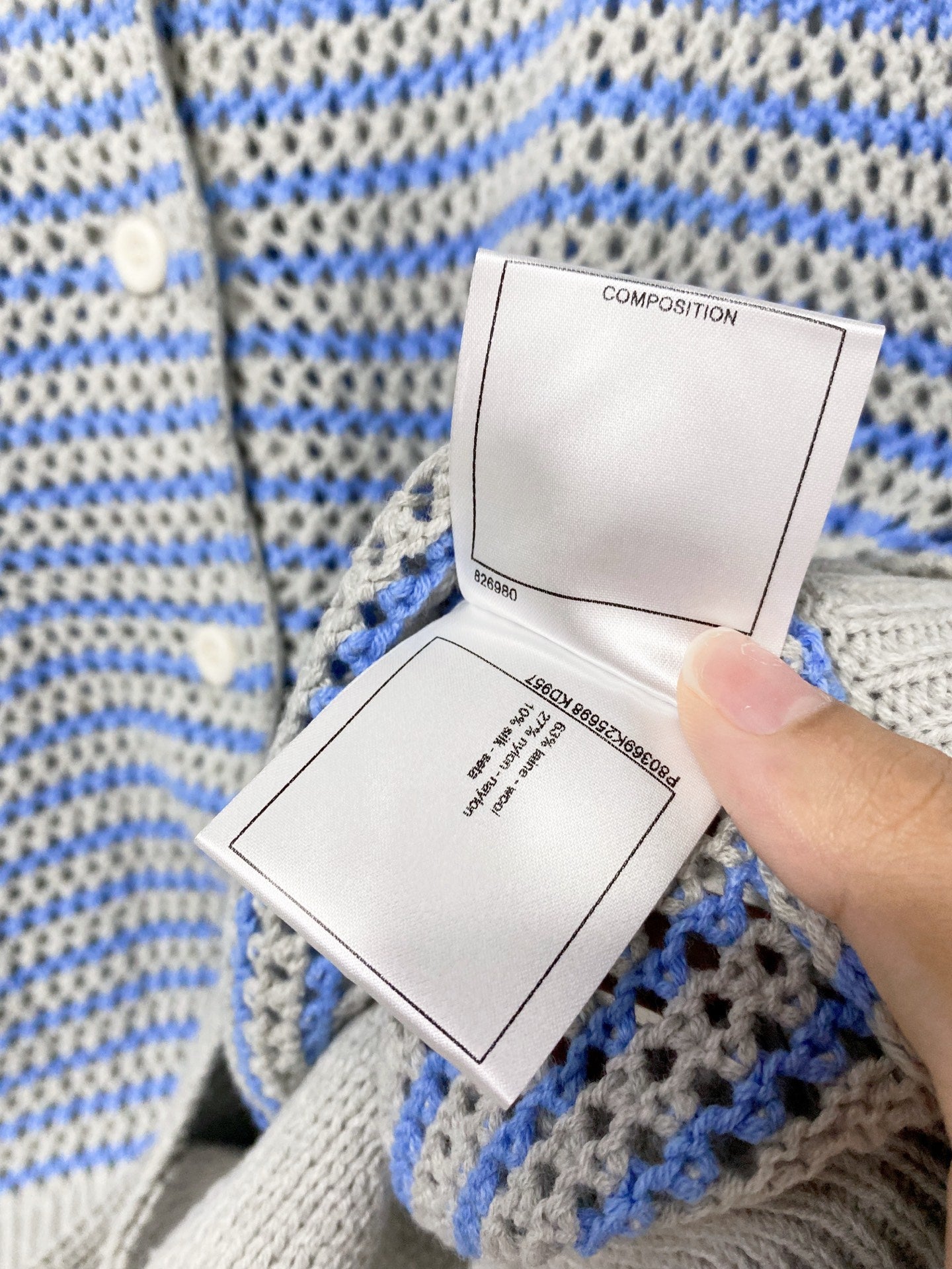 CHANEL 26S CREWNECK KNIT CARDIGAN 1508