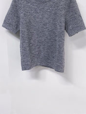 CHANEL 26S SHORT SLEEVE CREWNECK KNIT SWEATER 1506