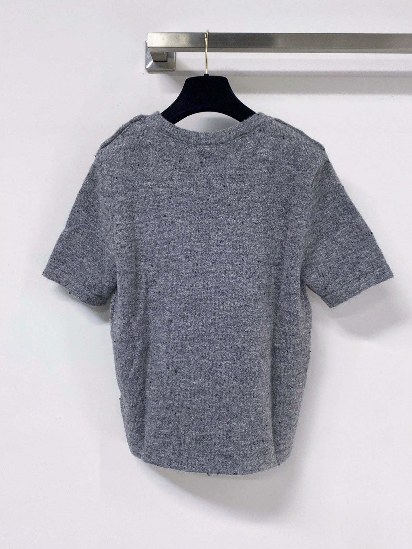 CHANEL 26S SHORT SLEEVE CREWNECK KNIT SWEATER 1506